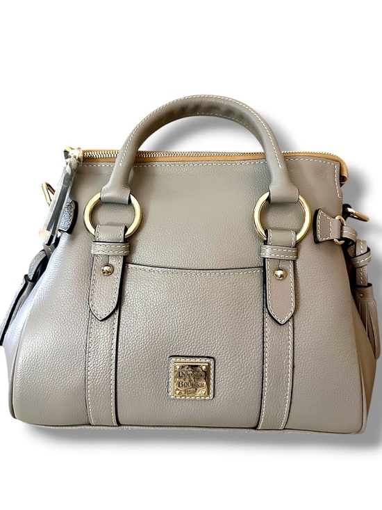 Dooney & Bourke Handbags - Dooney & Bourke Satchel 30 Grey Sorrento Leather With Pocket NWT $508 MSRP